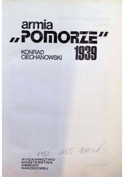 Armia Pomorze 1939