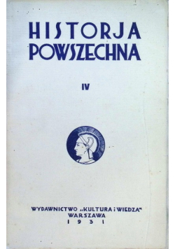 Historja Powszechna Tom IV 1931 r.