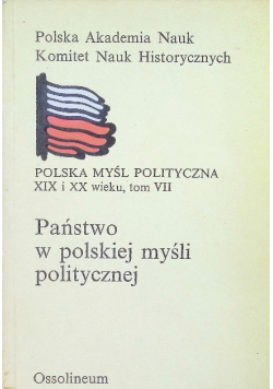Państwo w polskiej myśli politycznej