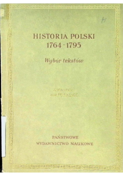 Historia Polski 1764 - 1795