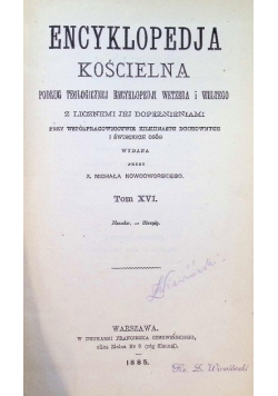 Encyklopedja kościelna Tom 16  1885 r.