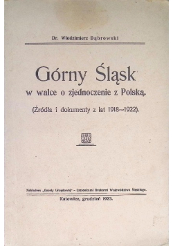 Górny Śląsk w Walce o zjednoczenie z Polską 1923 r