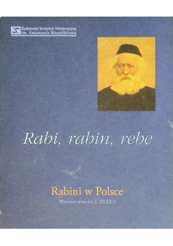 Rabi rabin rebe Rabini w Polsce
