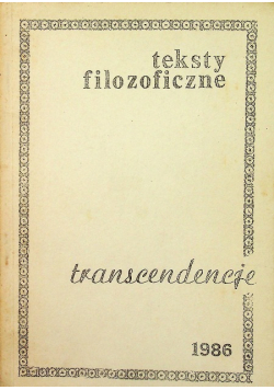 Teksty filozoficzne świat naturalny a fenomenologia