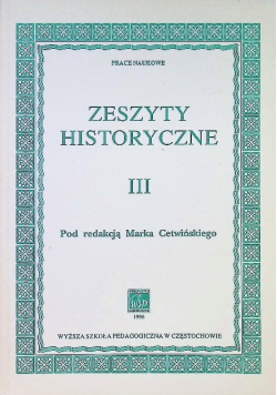 Zeszyty Historyczne Tom 3
