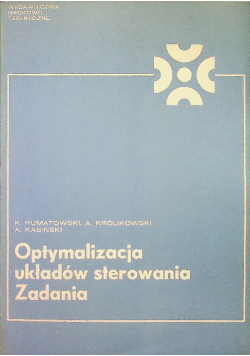 Optymalizacja układów sterowania Zadania