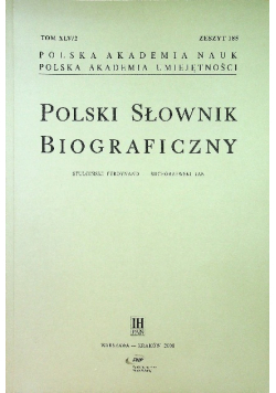 Polski słownik biograficzny, Tom XLV / 2 Zeszyt 185
