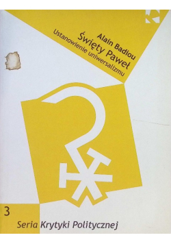 Seria Krytyki Politycznej Tom 3 Święty Paweł
