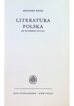 Literatura Polska  1945 r.