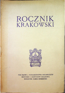 Rocznik Krakowski Tom XLVIII