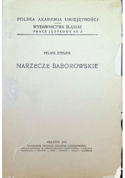Narzecze baborowskie 1937 r.