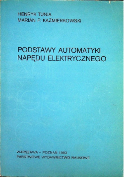 Podstawy automatyki napędu elektrycznego