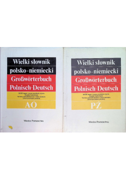 Wielki słownik polsko - niemiecki Tom 1 i 2