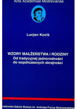 Wzory małżeństwa i rodziny