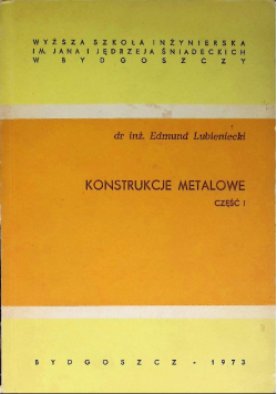 Konstrukcje metalowe, Część I