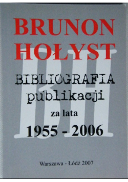 Bibliografia publikacja za lata 1955-2006