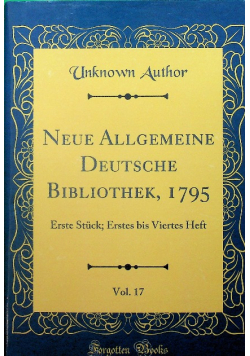 Neue allgemeine deutsche bibliothek