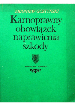 Karnoprawny obowiązek naprawienia szkody