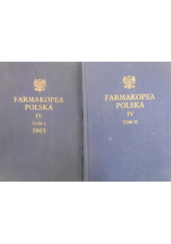 Farmakopea Polska IV Tom I i II
