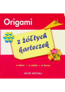 Origami z żółtych karteczek