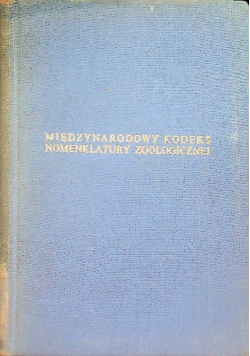 Międzynarodowy kodeks nomenklatury zoologicznej