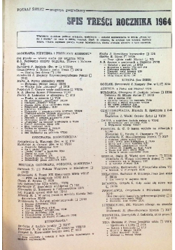 Magazyn geograficzny Poznaj Świat Nr 1 do 12 / 64
