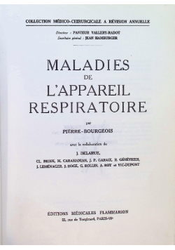 Maladies de lappareil respiratoire