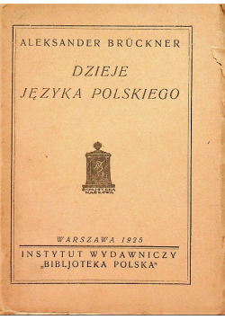 Dzieje języka polskiego 1925r.