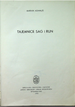 Tajemnice sag i run