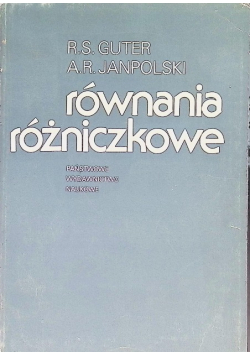 Równania różniczkowe cząstkowe
