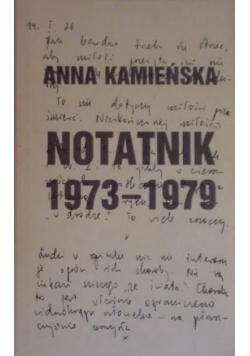 Kamieńska Notatnik 1973 - 1979