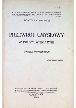 Przewrót umysłowy w Polsce wieku XVIII 1923 r