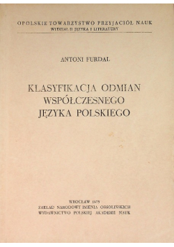Klasyfikacja odmian współczesnego języka polskiego