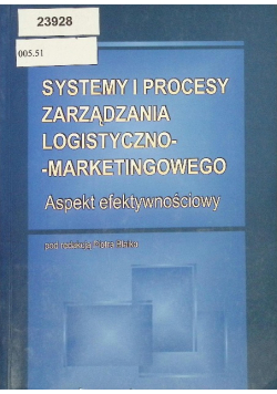 Systemy i procesy zarządzania logistyczno-marketingowego Aspekt efektywnościowy