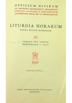 Liturgia Horarum Iuxta Ritum Romanum