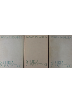 Studia z estetyki Tom od 1 do 3