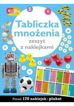 Tabliczka mnożenia Zeszyt z naklejkami