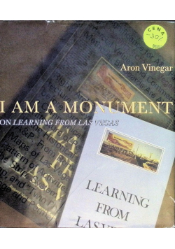 I Am a Monument: On Learning from Las Vegas