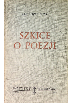 Szkice o poezji