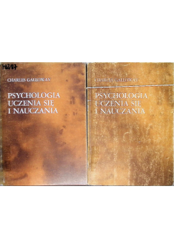 Psychologia uczenia się i nauczania Tom I i II