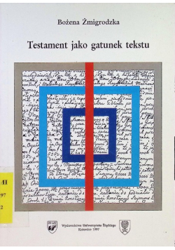 Testament jako gatunek tekstu