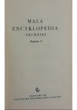 Mała encyklopedia techniki