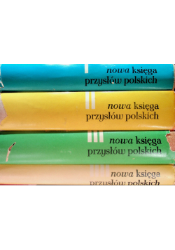 Nowa księga przysłów polskich Tom 1 do 4