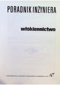 Poradnik inżyniera Włókiennictwo
