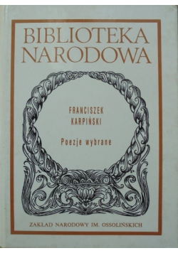 Karpiński Poezje wybrane