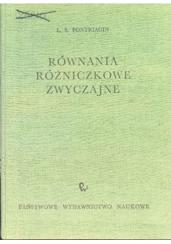 Równania Różniczkowe Zwyczajne