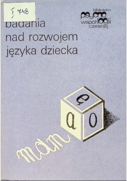 Badania nad rozwojem języka dziecka
