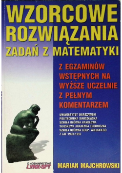Wzorcowe rozwiązania zadań z matematyki
