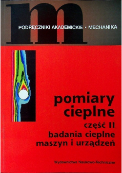 Pomiary cieplne Część II