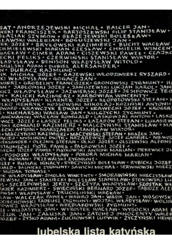 Lubelska lista katyńska